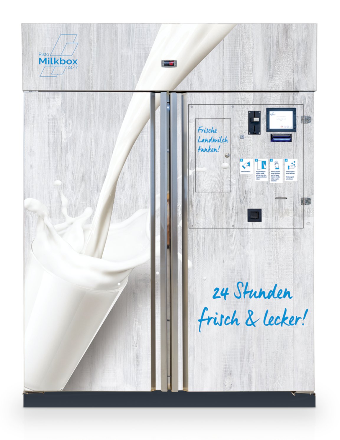 milk vending machine 'Milkbox' milchtankstelle-kaufen-milkbox-360-weiss