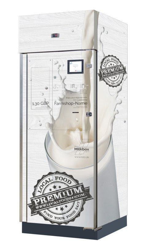 milk vending machine 'Milkbox Super­market' direktvermarktung-landwirtschaftlicher-produkte-milkbox-supermarkt