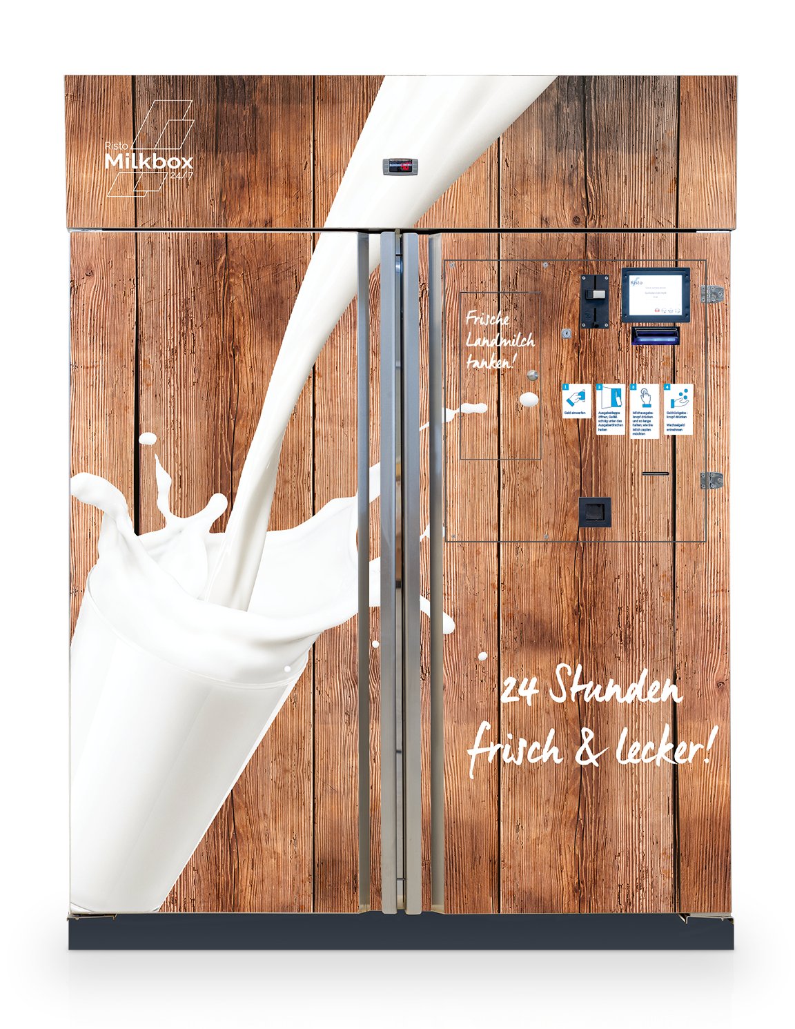 milk vending machine 'Milkbox' milchautomat-kaufen-milkbox-360-braun