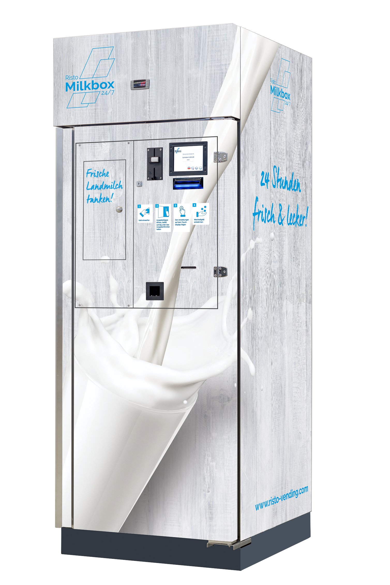 milk vending machine 'Milkbox' milchautomat-hersteller-milkbox-180-weiss